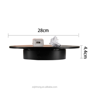 Piattaforma Girevole Elettrica in Plastica Dorata da 28cm, Rotazione Automatica a 360 Gradi - Product Image 3