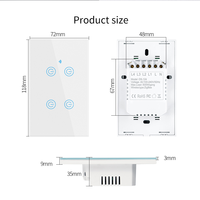 FIKO Smart American Socket EE. UU./Australia/Tailandia/Brasil/American Standard con WiFi/Zigbee/Homekit/Tuya/Smart Life App