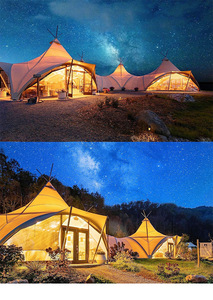 Carpa de Lujo Tipo Tipi Piramidal de Aluminio para Glamping, Fiestas, Eventos, Restaurantes y Cafeterías - Product Image 4