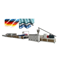 Machine d'extrusion de panneaux de tuiles double couche en PP ondulé pour bâtiment, mur et toiture, ligne de fabrication