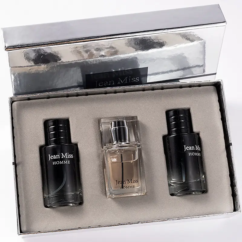 Exquisito Set De Regalo 30ML * 3 Hombres Perfume Eau De Parfum Fragancia duradera Body Spray Perfume Original Set De Perfume