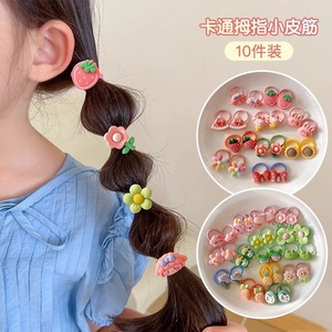 Attaches pour cheveux de bébé fille, cheveux fins, élastiques non abîmant les cheveux, petits accessoires pour cheveux mignons de dessin animé, boîte cadeau pour enfants - Product Image 3