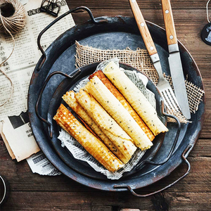 Bandeja de pastelería, diseño clásico, bandeja de pastel Vintage de hierro negro rústico para restaurante y Hotel, bandeja de pastel de granja hecha a mano, el más vendido - Product Image 4