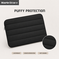 Housse d'ordinateur portable matelassée prête à l'emploi en gros, 13, 14, 15,6 pouces, faible MOQ, logo personnalisé, étui de protection rembourré pour ordinateur portable