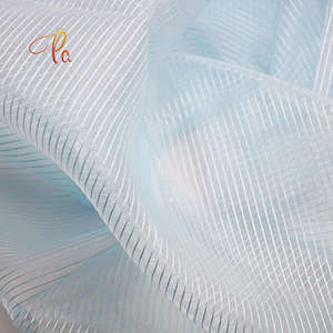 <span class=keywords><strong>Tissu</strong></span> en organza léger, respirant, 100 % polyester, prêt à l'emploi, haut de gamme, vente chaude 2023, pour femmes et filles, mariage - Product Image 3