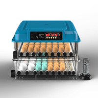 Nouvelle couveuse automatique DC/AC 128 œufs pour l'incubation des œufs de poule en agriculture