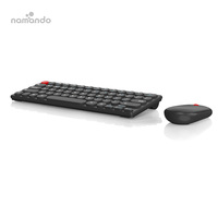Clavier et souris sans fil 2,4 G Combo Clavier ultra fin et souris ergonomique pour ordinateur de bureau PC portable et Windows
