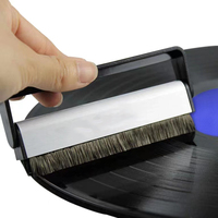 Brosse de nettoyage des disques vinylique brosse d'enregistrement en Fiber de carbone brosse de nettoyage antistatique.