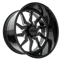 Jantes de camion forgées noires personnalisées à profil profond SL 30X14 26X10 28X12 26X16 avec 6X139.7 8X170 pour Chevy Silverado 1500 Ford F250