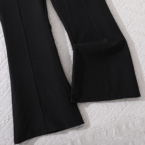 Completo estivo alla moda per ragazze: top elegante senza maniche in pizzo e <span class=keywords><strong>pantaloni</strong></span> a zampa geometrici, due pezzi per bambine più grandi - Product Image 5