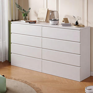 Cassettiera Alta Moderna Bianca Personalizzata Made in China, Mobile per Camera da Letto in Stile Nordico, Armadio in Legno con 8 Cassetti - Product Image 4