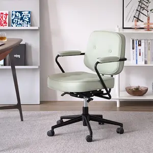 Mobilier de bureau confortable direct d'usine chaise de bureau simple et moderne pour la maison chaise en cuir pour chambre d'affaires et réunion arrière