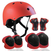 Casque de vélo pour enfants et genouillères Coudières Protège-poignets pour enfants de 3 à 5 ans Casque pour enfants, garçons et filles, pour patins à roulettes, cyclisme