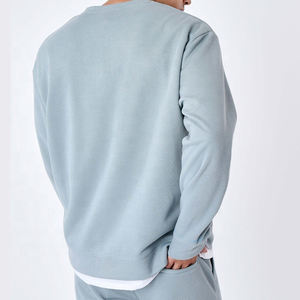 Vente en gros de sweat-shirt à col ras du cou bouffant vierge de haute qualité avec logo personnalisé sweat-shirt à capuche en coton surdimensionné pour hommes - Product Image 5