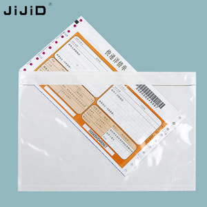 JiJiD-sobre de lista de embalaje autoadhesivo, etiqueta de envío, bolsa de archivo, sobres de correo de plástico transparente - Product Image 3