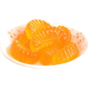 Caramelle all'arancia frutta fudge ruit aromatizzato gommoso Halal natale gumdrop bambini come zucchero di Mango di fabbrica di caramelle di alta qualità