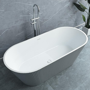 Moderna in acrilico CUPC CE Freestanding vasca da bagno materiale ovale sottile bordo interno vasca migliore vendita ammollo funzione per adulti - Product Image 6