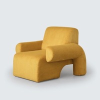 Canapé individuel créatif nordique, luxe léger, chaise simple, salon, moderne, détente, rétro, tissu en velours, fauteuil de salon, canapé paresseux