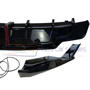 Phụ tùng ô tô Tesla <span class=keywords><strong>Model</strong></span> <span class=keywords><strong>3</strong></span> 2019-2022, chất liệu nhựa, màu đen bóng, bộ khuếch tán sau kèm đèn LED, bán buôn từ nhà máy - Product Image 2