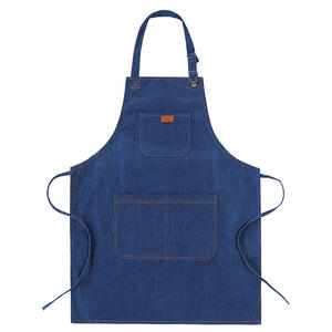 Delantal de mezclilla sin mangas para hombre y mujer, resistente al desgaste, de fábrica para adultos - Product Image 6