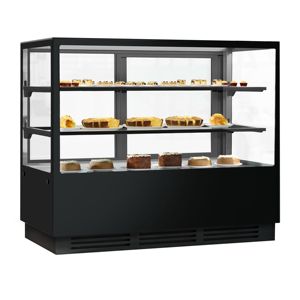 GGM Gastro Refrigerated & Cake <b>Display</b> <b>Case</b> - 1500mm - Double Glazed - with 2 Shelves - Product Image 3