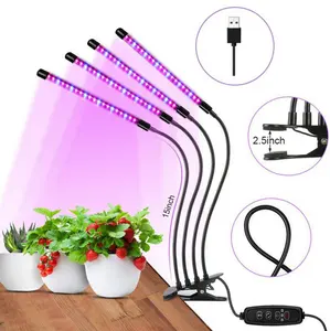 הידרופוניקה USB LED צינור לגדל אור צמחים מקורה מנורה לחממה תיבת גידול פרחים ירקות