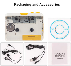Lecteur de cassette USB Walkman audio transparent blanc de poche en gros d'usine, convertisseur de cassette en MP3 numérique <span class=keywords><strong>CD</strong></span> - Product Image 6