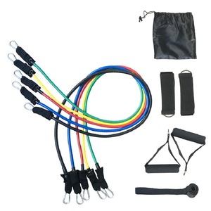 Juego de bandas de resistencia Kaiwei de 11 piezas, equipo de fitness multifuncional de TPE para moldear el cuerpo y culturismo - Product Image 3