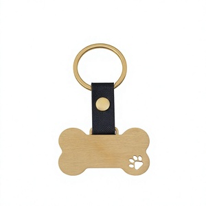 Llavero de Acero Inoxidable con Hebilla de Cuero en Forma de Hueso de Perro, para Grabado Láser y Impresión UV a Color, Resistente y de Moda, Venta al por Mayor - Product Image 3
