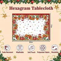 Nappe de Noël personnalisée motif Bonhomme en pain d'épices, mignonne, pour fête de fin d'année, cuisine, salle à manger, fabricant d'usine