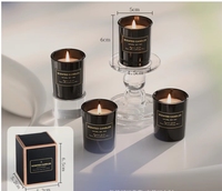 Bougie Votive d'Aromathérapie Moderne Faite à la Main de Haute Qualité, en Verre Plaqué Or, Non Toxique, Écologique, en Cire de Soja, pour Anniversaire, Haut de Gamme