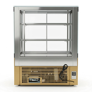 Vitrina Refrigerada Comercial de Vidrio para Pasteles, Exhibidor de Panadería con Enfriamiento por Ventilador, Gabinete Refrigerado para <span class=keywords><strong>Pastelería</strong></span>, Cafetería y Tienda de Postres - Product Image 3