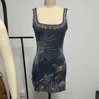 Robe de soirée sexy à paillettes RTS pour femmes, robe de soirée à bretelles, fendue sur le côté, style A, robes de soirée pour femmes, automne, mince, mini, robe moulante, robe de soirée pour femmes