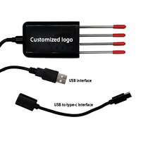 Capteur de testeur de sol NPK EC conductivité température humidité pH 7 en 1 IoT LoRa LoRaWAN USB vers Type-C pour l'agriculture