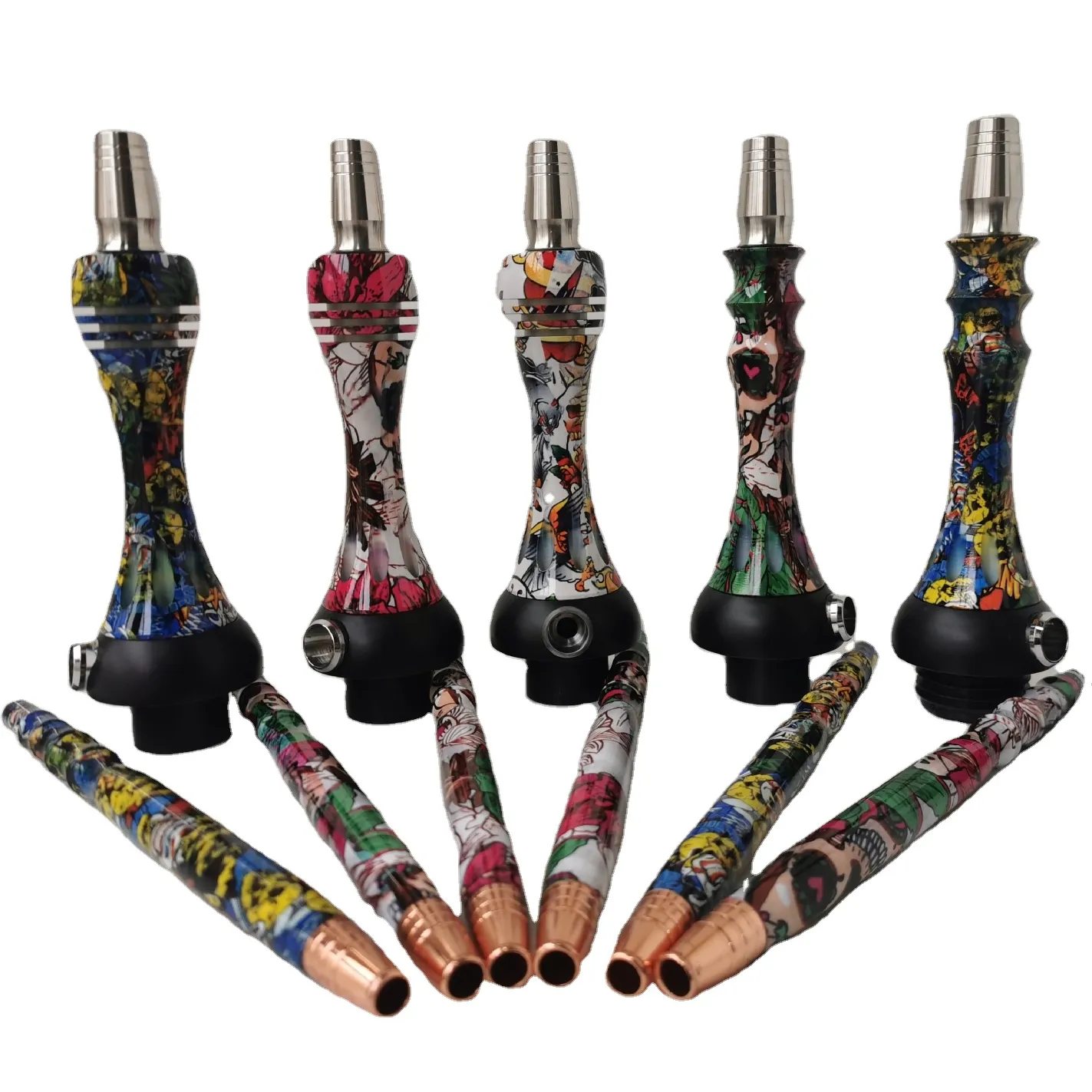 Wholesale ALPHAAS X hookah Russian stainless steel bonges Apachees camouflage spot whole set alphaas