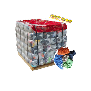 Stracci in cotone 100% senza lanugine, altamente assorbenti acqua e olio, stracci di scarto in maglia, scarti di tessuto in cotone, stracci di t-shirt in colori misti - Product Image 2