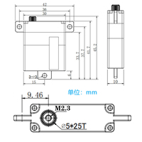 Servomotor Digital GDW DS190C de 10.5KG con Alto Torque, Engranaje Metálico sin Núcleo para Robótica, Automatización, UAV y Uso Industrial