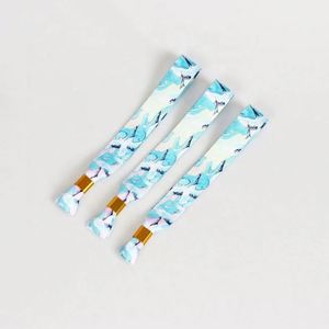 Custom Festival Event Personalized Ribbon Fabric Charm <b>Bracelet</b> Wristband Luxury Plastic Clip Sports Fashion Coin Accessories - Product Image 5