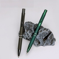 Bolígrafo retráctil bolígrafo de clic cuerpo de metal aluminio mate 6 colores escritura suave regalo de oficina y escuela