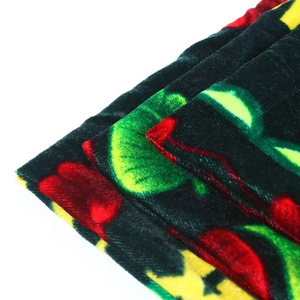 Tissu Velours Imprimé 100% Polyester Style Moyen-Orient Tissé Sur Mesure pour Conception de Mode 5000 pour Vêtements - Product Image 2