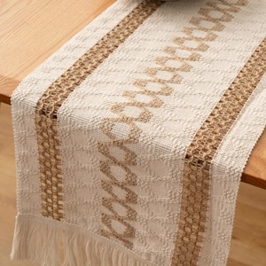 <span class=keywords><strong>Chemin</strong></span> de <span class=keywords><strong>Table</strong></span> en toile de <span class=keywords><strong>Jute</strong></span> avec bord en <span class=keywords><strong>dentelle</strong></span> pour mariage rustique, fête de vacances, réunion de famille - Product Image 1
