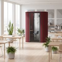 Cabines insonorisées légères et silencieuses en fibres PET - Cabines de bureau insonorisées, cabines téléphoniques, assemblages modulaires