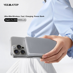 超薄型磁気ワイヤレスマグパワーバンク安全ポータブル充電器35W急速充電コンパクトポータブル10000mAhモバイルバッテリー - Product Image 5