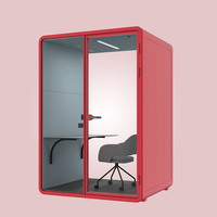 Insonorisation Mobile Studio Room Acoustic Meeting Office Work Space Silence Proof Office Pod avec sièges