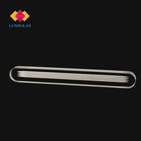 Jauge de niveau en verre borosilicate transparent trempé pour chaudière à vapeur, épaisseur 17 mm, résistante à une pression de 40 bars