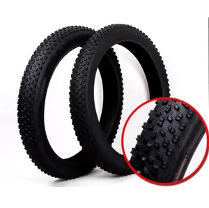 Wholesale Custom Logo Black 20x4.0 24x4.0 26x4.0 Snow Fat Bike Bicycle Tire Wide Tyre And Inner Tube For Mountain Bike