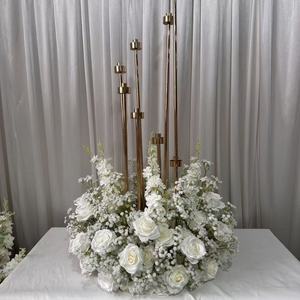IFG Meilleures ventes Bouquet de fleurs artificielles luxuriantes fait main de 60 cm de diamètre pour mariages et événements - Product Image 1