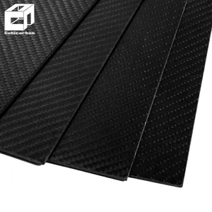 Cubicarbon Customized 0.5mm-60mm Thick Carbon Fiber Plate 100% Real Prepreg Carbon Fiber Sheet Panel