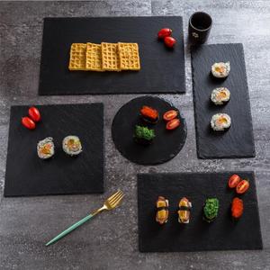 Plateau en <span class=keywords><strong>ardoise</strong></span> écologique en pierre naturelle <span class=keywords><strong>Dessert</strong></span> aux fruits pour restaurant à domicile et plateau de dîner en <span class=keywords><strong>ardoise</strong></span> - Product Image 3