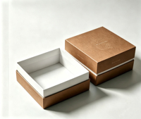 Boîte en papier recyclable personnalisée, boîte cadeau bleue personnalisée, boîte à anneaux en papier avec logo personnalisé, emballage pour bijoux